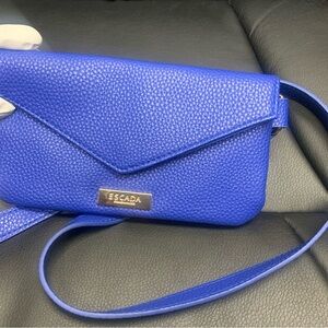 Escada Vibrant Blue Crossbody Bag